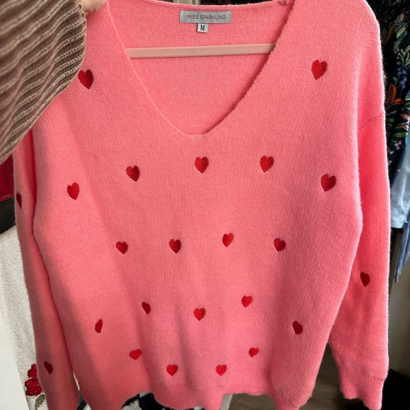 Pink Heart Sweater - Picture 11 of 16